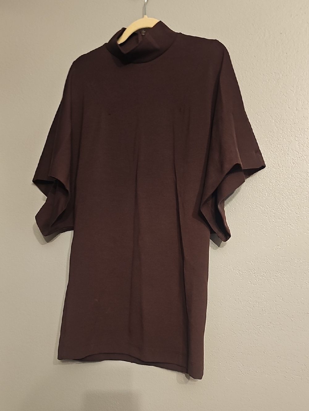 Zara. Dark Coffee Wine Color. Dress Great With Tall Boots Or Leggings And Loafer